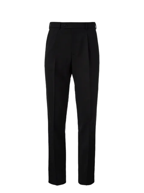 MEDEEA pleat-detail trousers Black MSRB