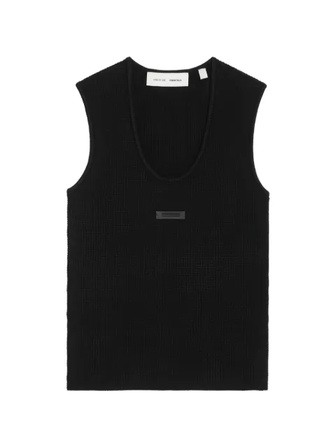 FEAR OF GOD ESSENTIALS logo-plaque tank top Black 192SP2578
