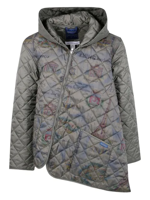Comme Des Garçons Shirt hooded quilted jacket Grey FPJ521