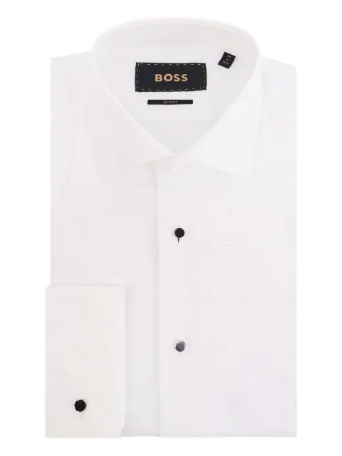 BOSS button fastening shirt White 50550334