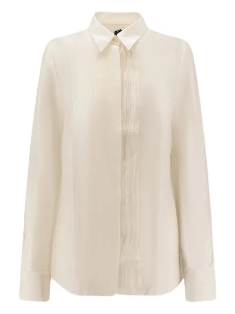 BOSS Bisina pleated shirt Neutrals 50548399