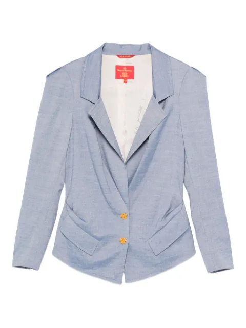 Vivienne Westwood Pre-Owned 1990s single-breasted blazer Blue HOLAVW116