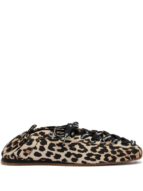 GANNI sporty ballerina in leopard Brown B1040017