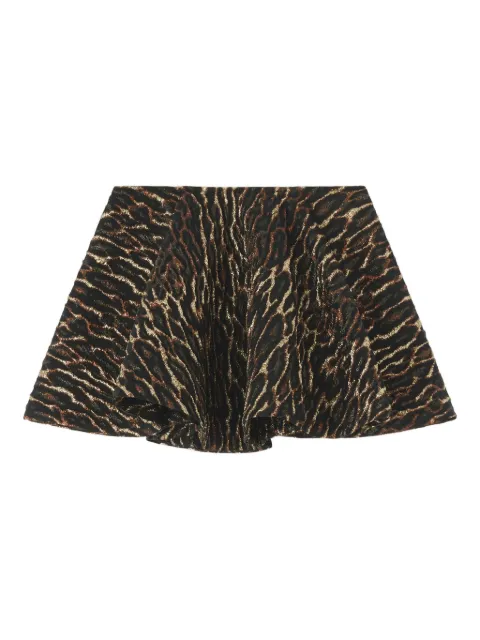 GANNI metallic cloque circle skirt Black A1090081