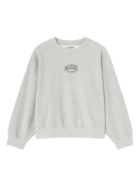 GANNI essential crewneck Grey A1060022