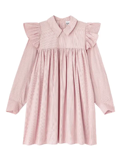 GANNI pink mini shirt dress Pink A1030161