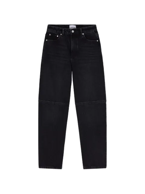 GANNI stary jeans in black rigid denim Black A1100083