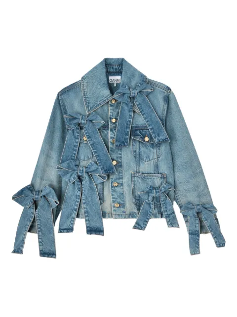 GANNI light rigid denim jacket Blue A1010057
