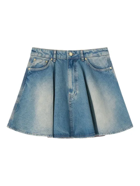 GANNI panel denim skirt Blue A1090088