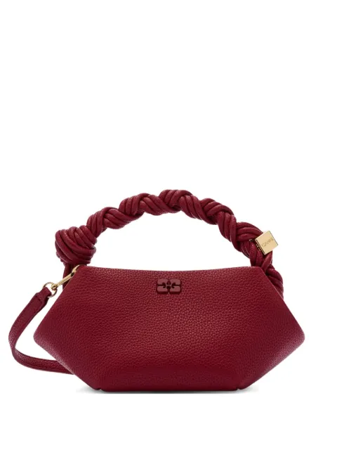GANNI twisted-handle tote bag Red B2100041