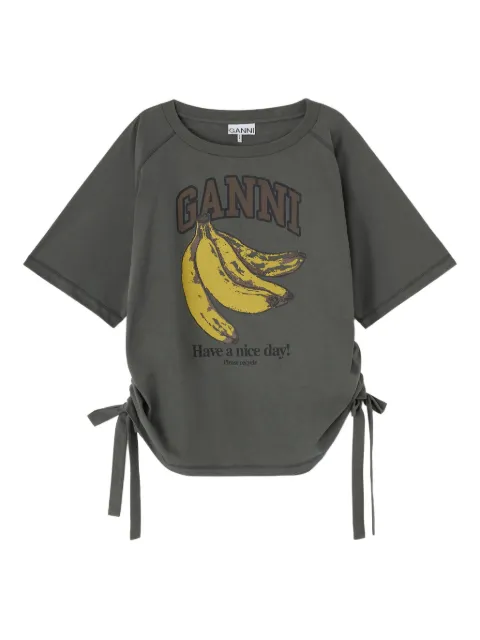 GANNI grey banana T-shirt Grey A1050047
