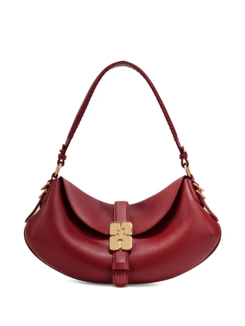 GANNI buckle shoulder bag Red B2070059