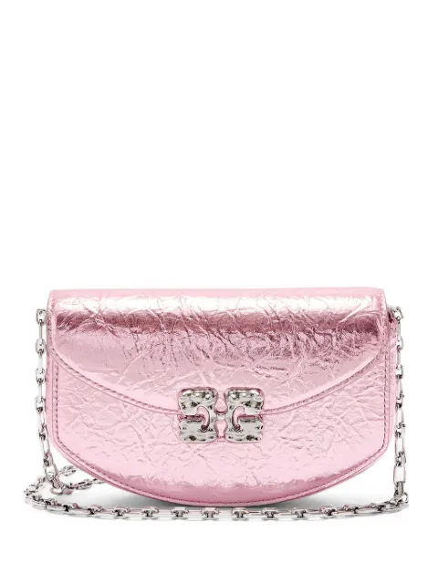 GANNI chain shoulder bag Pink B2060007