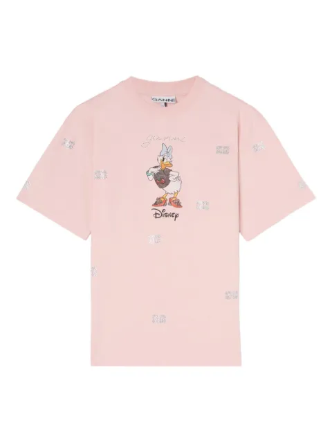 GANNI x Disney Daisy Duck Pink printed T-shirt Pink A1050132