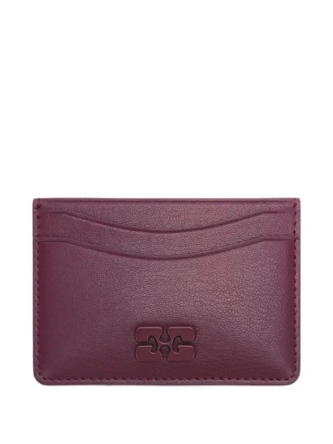 GANNI Bou card holder Purple B3010087