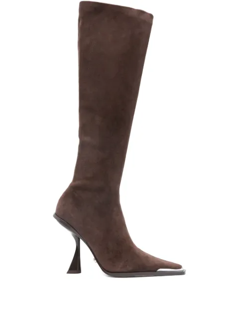 Cult Gaia 105mm suede knee-high boots Brown BT3481SD3412ESPRESSO