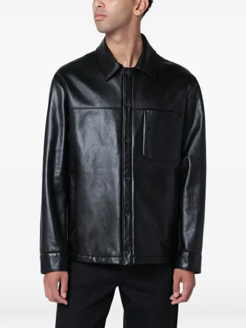 Salvatore Santoro pocket leather jacket Black 49586