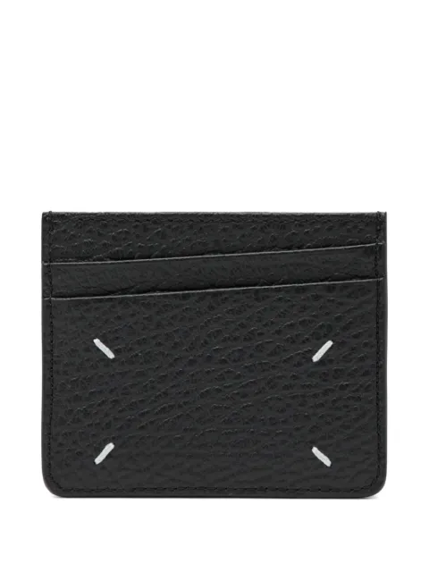 Maison Margiela four-stitch leather card holder Black SA1VX0006U