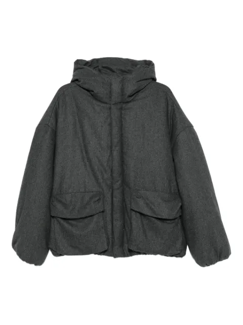 LC23 hooded padded jacket Grey J702