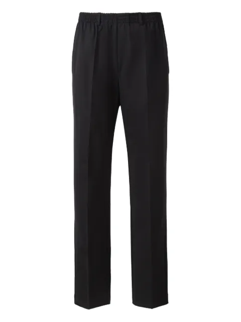 MEDEEA side seam pockets wool trousers Black MBWB