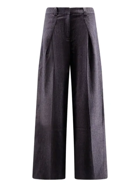 BOSS pleat-detail trousers Blue 50547679