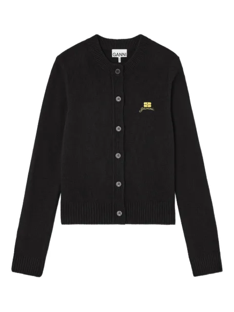 GANNI wool mix cardigan Black A1070084