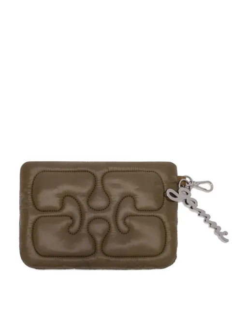 GANNI quilted Re-Tech pouch Brown B3010132