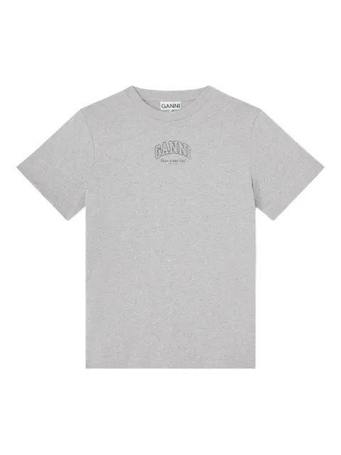 GANNI essential T-shirt Grey A1050057