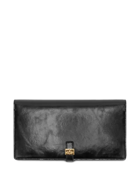 GANNI logo-buckle wallet Black B3010018