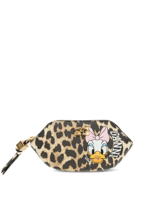 GANNI x Disney Daisy Duck leopard coin purse Brown B3010217
