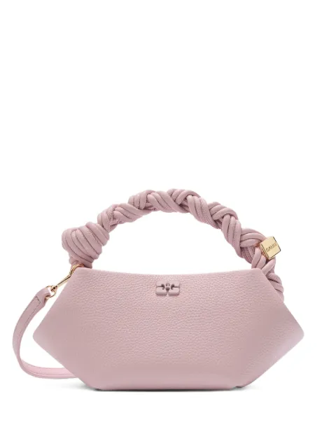 GANNI mini Bou twisted-handle tote bag Pink B2100041