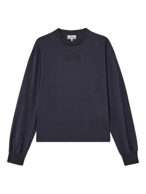 GANNI essential basic long-sleeve Grey A1050068