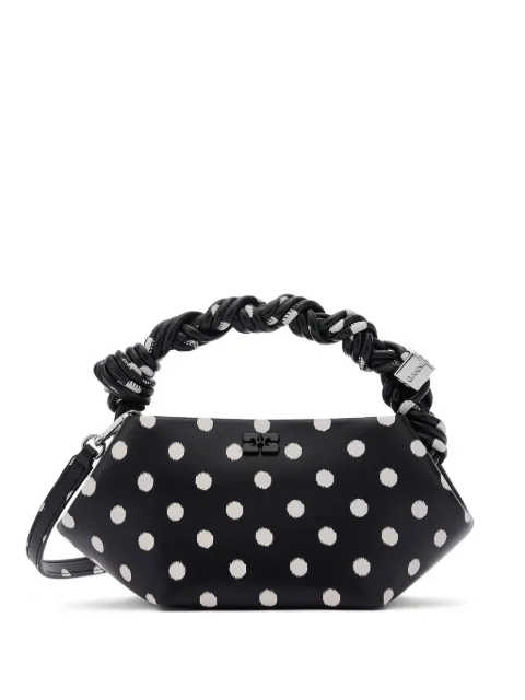 GANNI polka-dot mini Bou bag Black B2100058