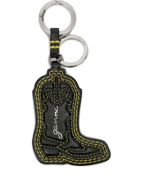 GANNI western boot keyring Black B3010057