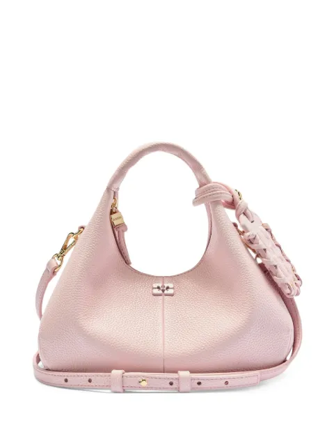 GANNI logo-detail charm bag Pink B2070028