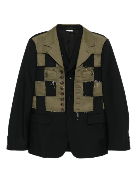 Comme des Garçons Homme Plus patchwork blazer Black PPJ013051