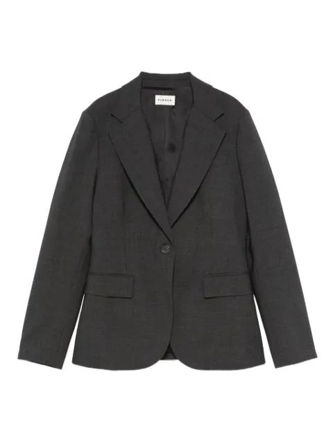P.A.R.O.S.H. mélange-effect blazer Grey LUWOOLD420306