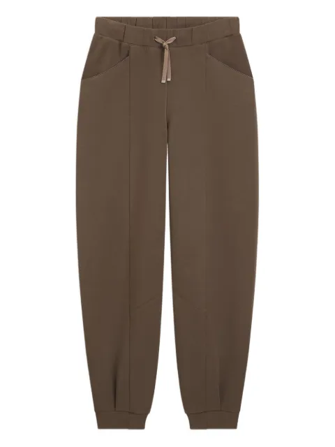 BOSS drawstring panelled trousers Brown 50548633
