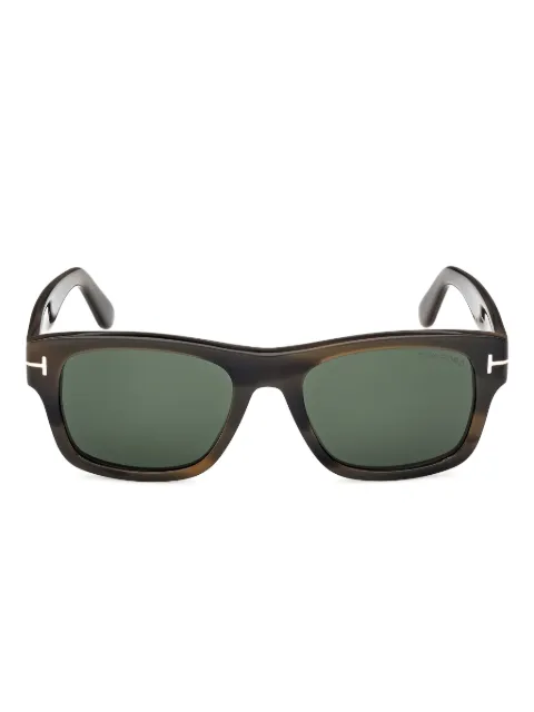 TOM FORD Eyewear rectangle-frame sunglasses Brown FT1303