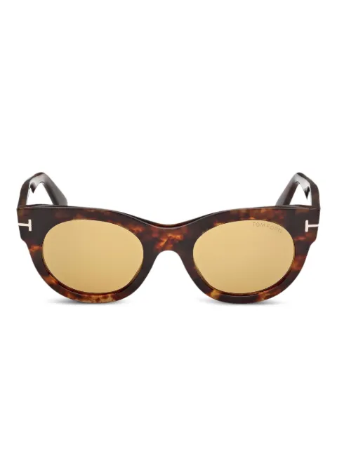 TOM FORD Eyewear round-frame sunglasses Brown FT1315