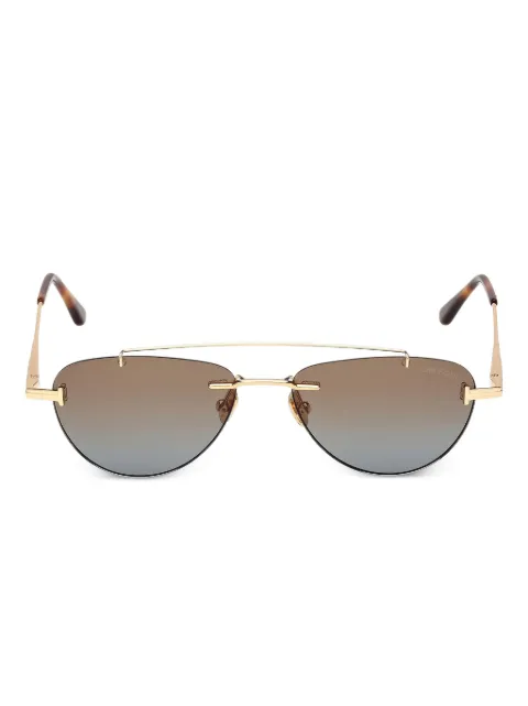 TOM FORD Eyewear pilot-frame sunglasses Gold FT1356