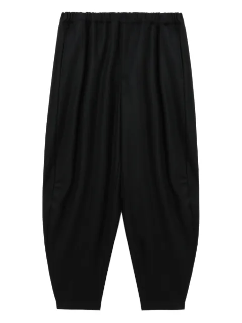 Black Comme Des Garçons elastic-waist trousers Black 1PP012052