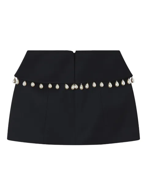 Kimhekim pearl-embellished mini skirt Black ZF4SK02BK