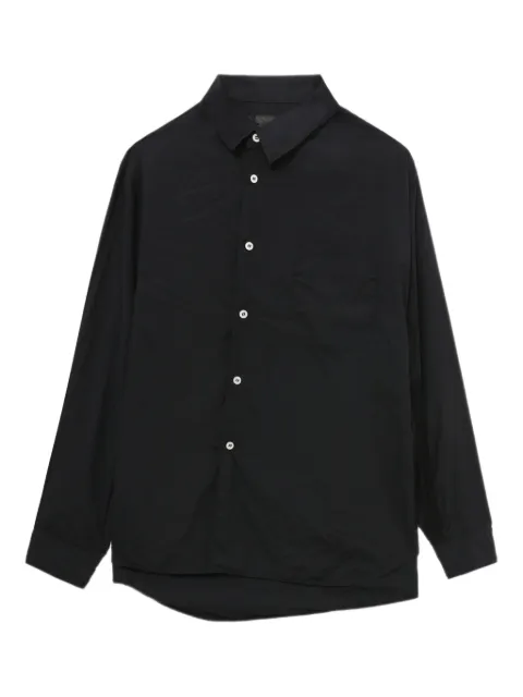 Black Comme Des Garçons button long-sleeve shirt Black 1PB004052