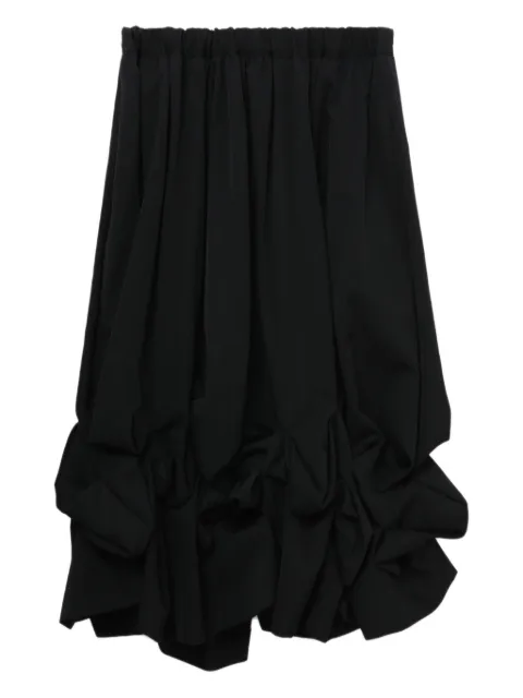 Comme Des Garçons ruffled midi skirt Black GPS019051