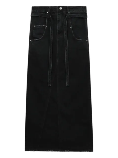 Low Classic tie-detail maxi skirt Black LW253SK10N3