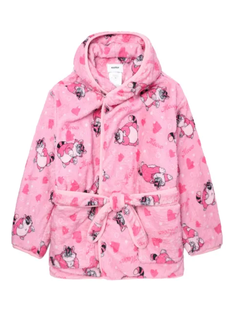 Doublet hooded belted robe Pink 25AW40CO73