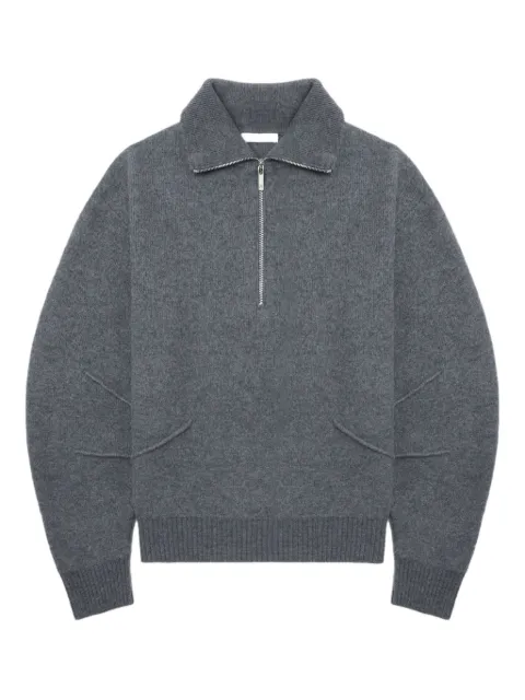 Helmut Lang zip-collar sweater Grey P07HW703