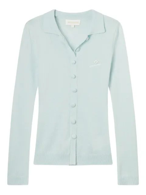 SHUSHU/TONG Buttoned collared cardigan Blue MWDETO26BOD120BU100