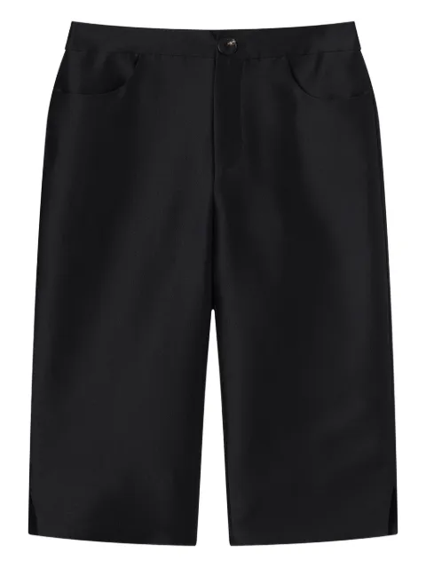 SHUSHU/TONG side-split shorts Black MWDETR01SAT253BA100